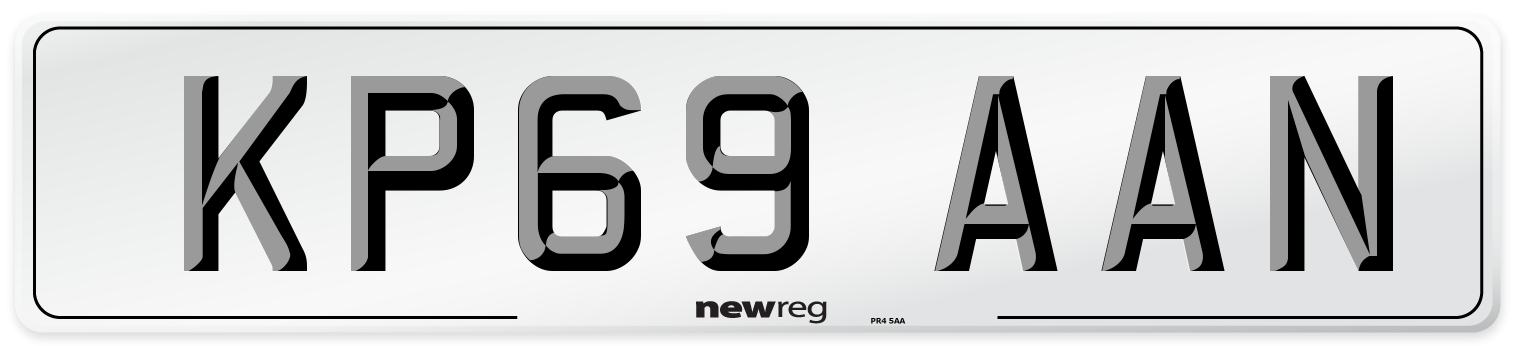 KP69 AAN Number Plate from New Reg